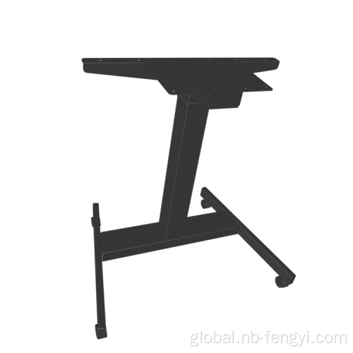 Single Leg Standing Desk Movable Affordable Sit Stand Up Laptop Computer Desk Factory
